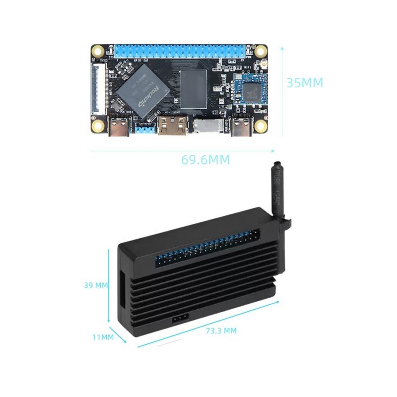 Pocket size RK3566 Single Board Computer with WiFi functionality