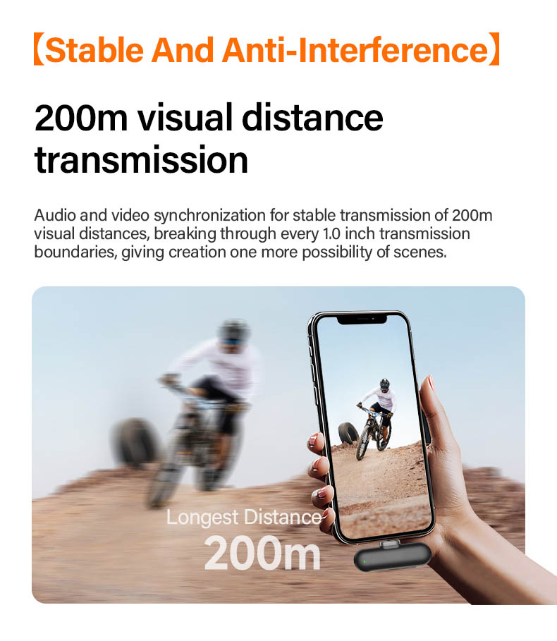 AI Noise-Canceling Lapel Mic Pro - 48KHz/24Bit & 200m Wireless for Professionals